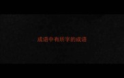 成语中有所字的成语