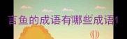 言鱼的成语有哪些成语
