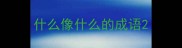 什么像什么的成语