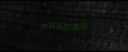 仲开头的成语