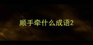 顺手牵什么成语