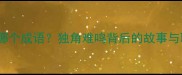 犀牛角是哪个成语独角难鸣背后的故事与职场启示