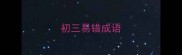初三易错成语
