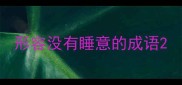 形容没有睡意的成语