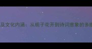 栀字成语及文化内涵从栀子花开到诗词意象的多维度解读