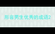 形容男生优秀的成语