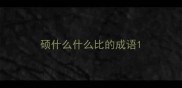 硕什么什么比的成语