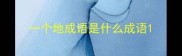 一个地成语是什么成语