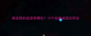 表选择的成语有哪些10个经典成语及用法