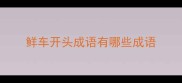 鲜车开头成语有哪些成语